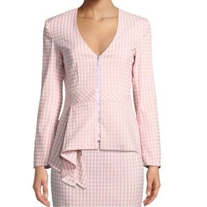 Nanette Lepore “Grand Hotel” Gingham Jacket Sz 6